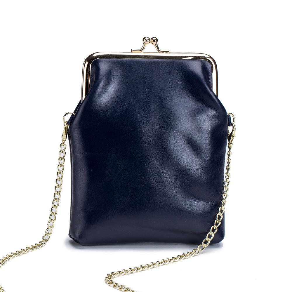 Sac à Main Vintage Cuir Pas Cher Bleu - Louise Vintage