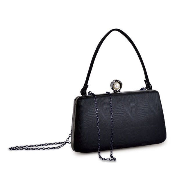 Sac à Main Vintage en Cuir Noir - Louise Vintage