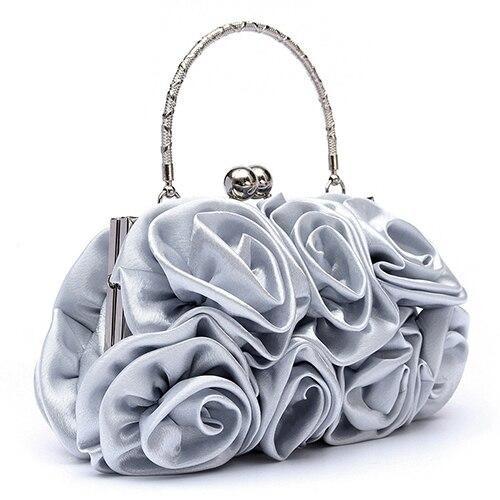 Sac à Main Vintage Roses Argent - Louise Vintage