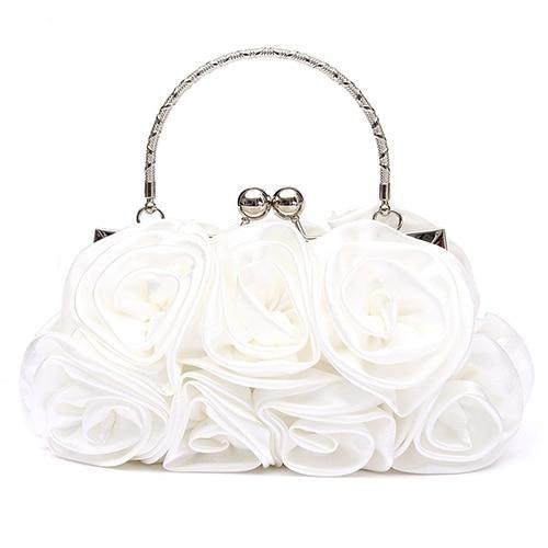 Sac à Main Vintage Roses Blanc - Louise Vintage