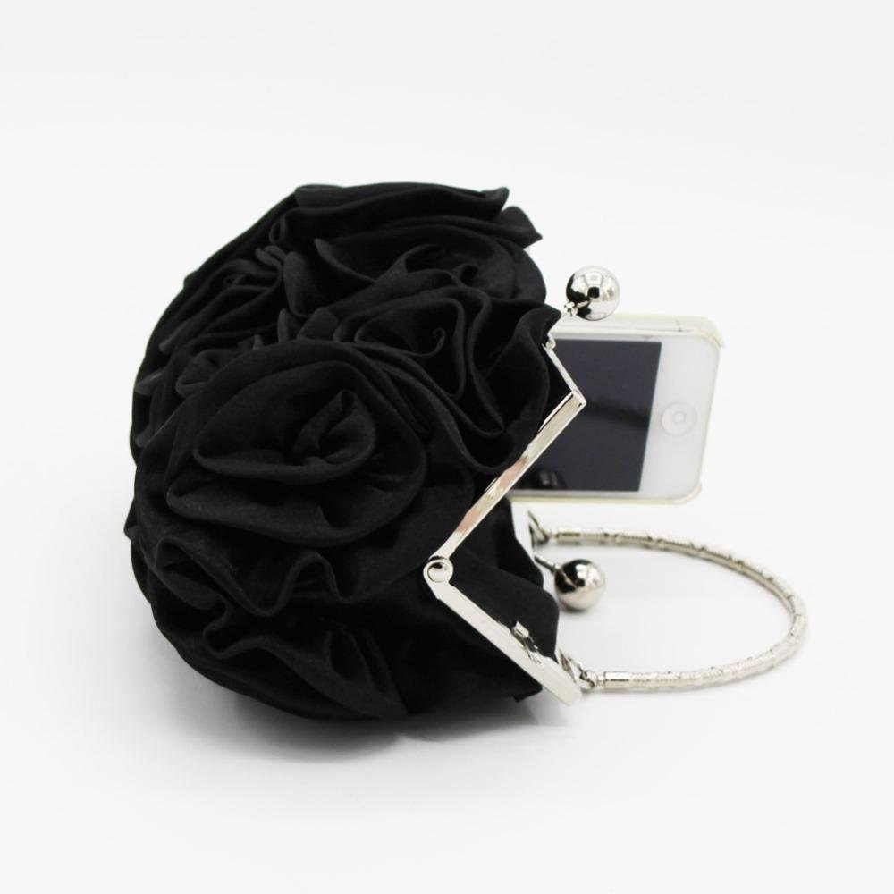 Sac à Main&lt;br&gt; Vintage Roses Noir - Louise Vintage