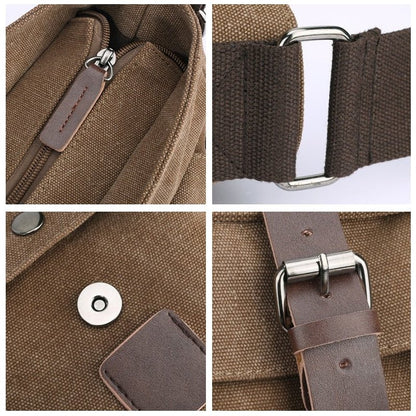 Sac Bandoulière Homme Vintage Kaki - Louise Vintage