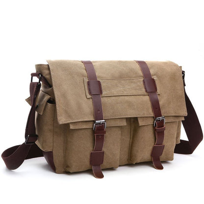 Sac Bandoulière Homme Vintage Kaki - Louise Vintage