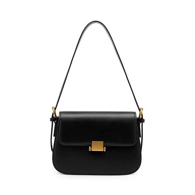 Sac Cuir Vintage Italien Noir - Louise Vintage