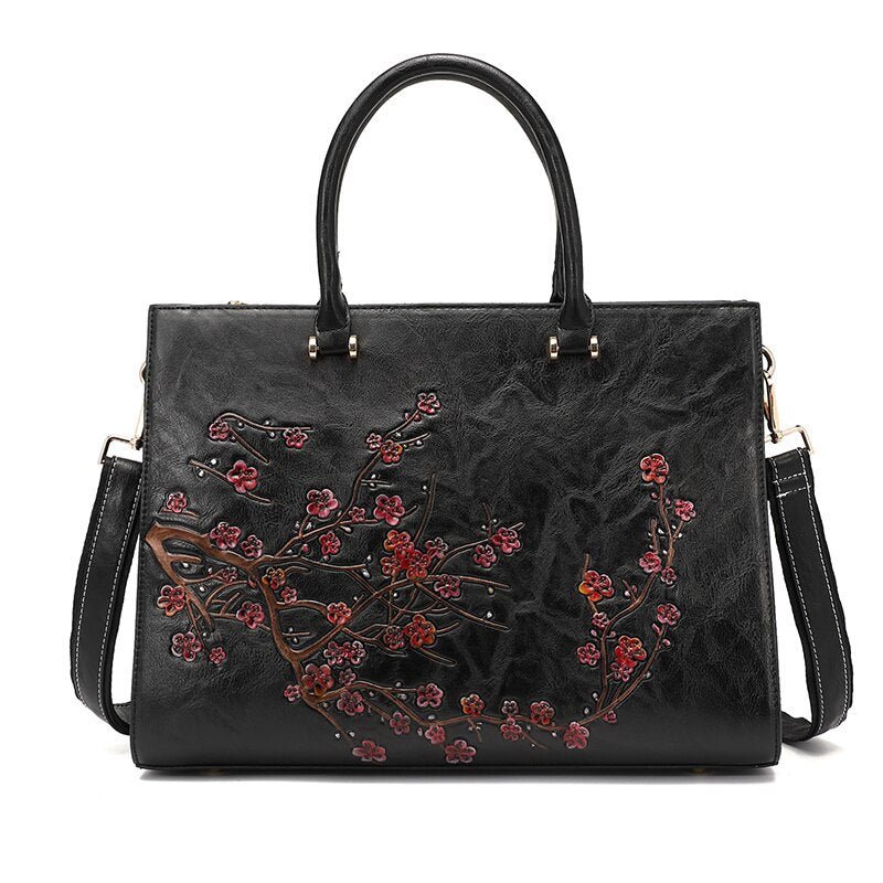 Sac de Cours Vintage Femme Noir - Louise Vintage