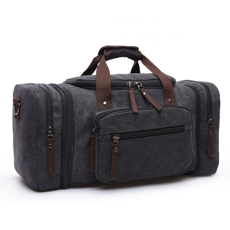 Sac de Voyage Homme Vintage Noir - Louise Vintage