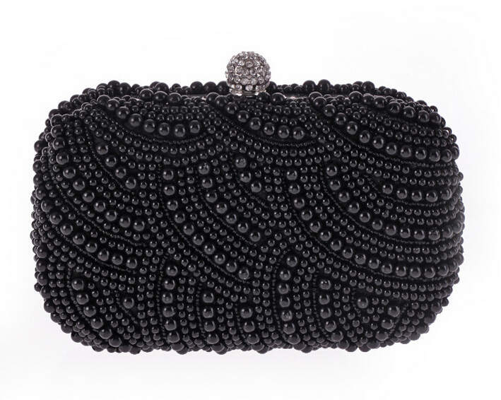 Sac en Perles Vintage Noir - Louise Vintage
