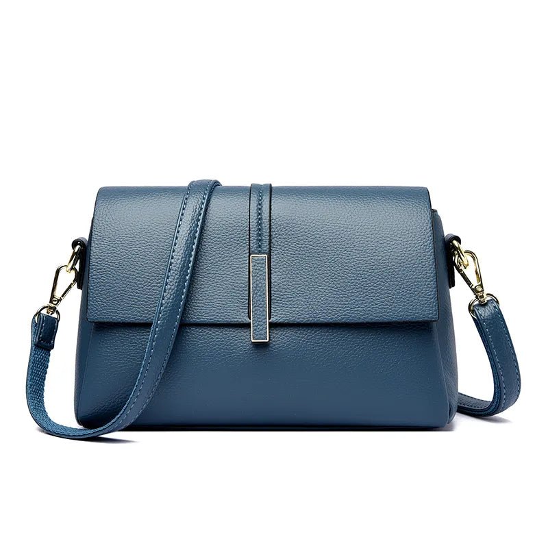 Sac Femme Cuir Vintage Bleu - Louise Vintage