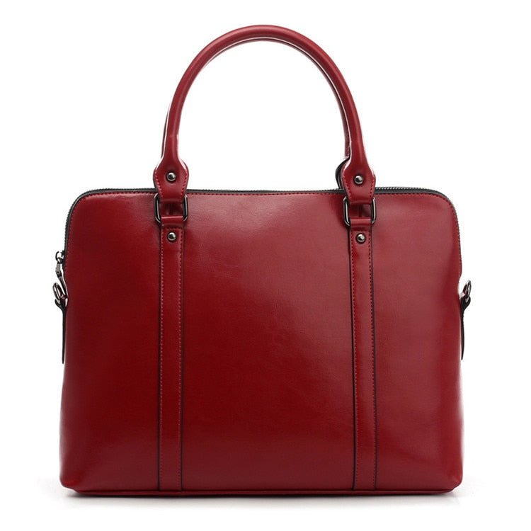 Sac Femme Cuir Vintage Bordeaux - Louise Vintage