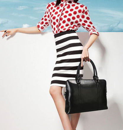 Sac Femme Cuir Vintage Noir - Louise Vintage