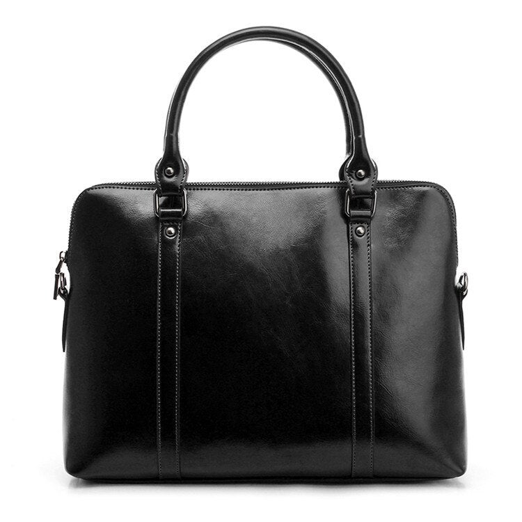 Sac Femme Cuir Vintage Noir - Louise Vintage