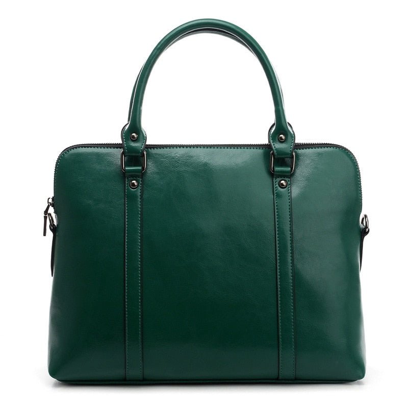 Sac Femme Cuir Vintage Vert - Louise Vintage