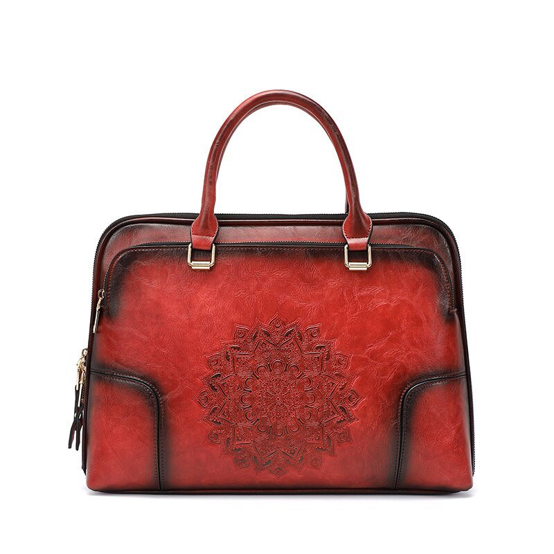 Sac Ordinateur Vintage Rouge - Louise Vintage