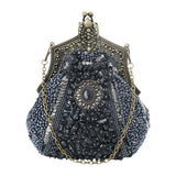 Sac Vintage Années 20 Luxe Gris - Louise Vintage