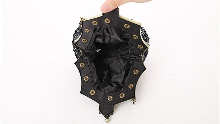 Sac Vintage Années 20 Luxe Noir - Louise Vintage