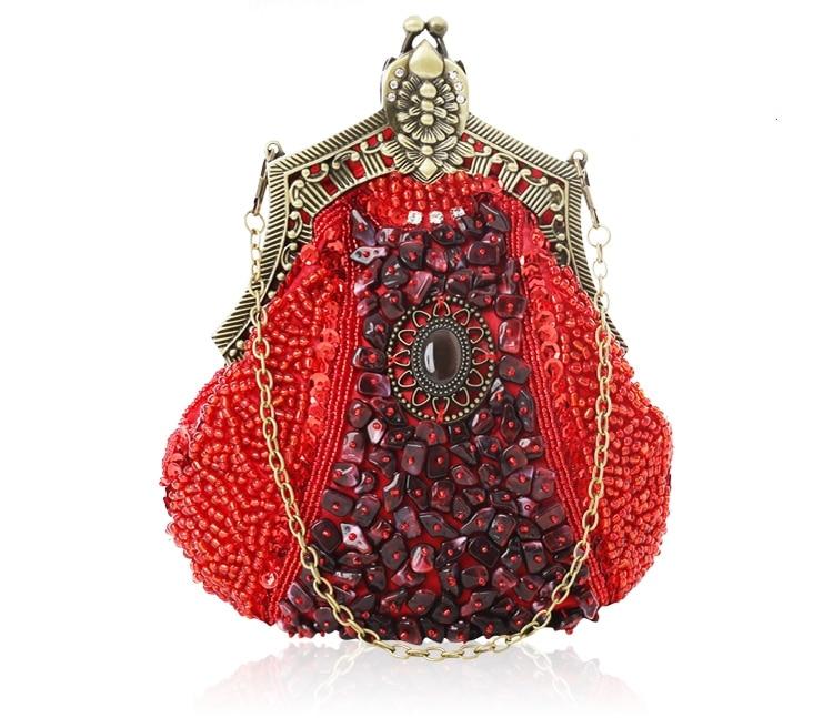 Sac Vintage Années 20 Luxe Rouge - Louise Vintage