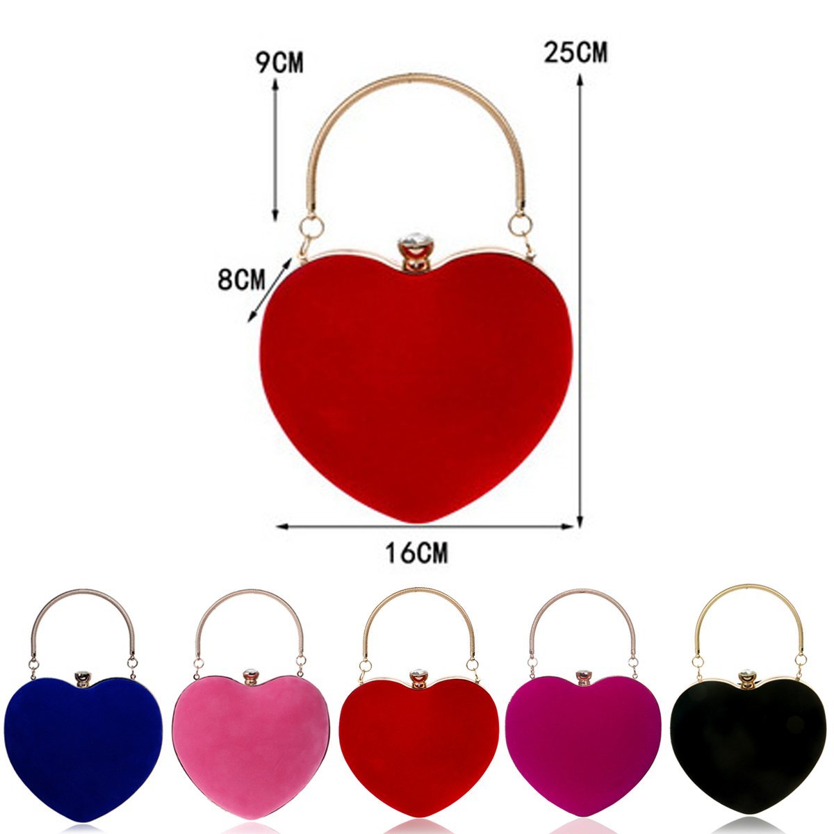 Sac Vintage Coeur Rouge - Louise Vintage