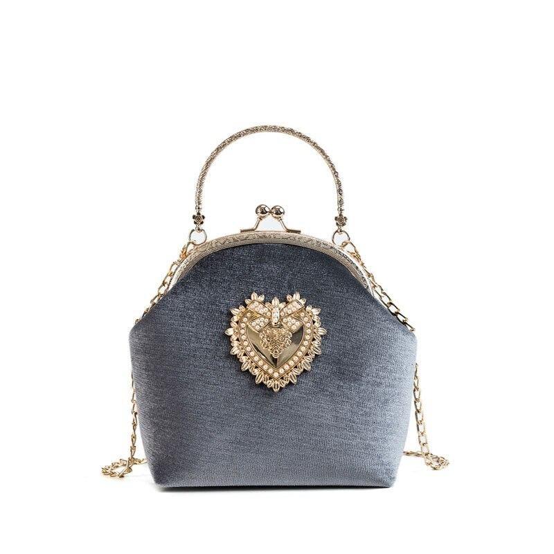 Sac Vintage Femme Chic Gris - Louise Vintage