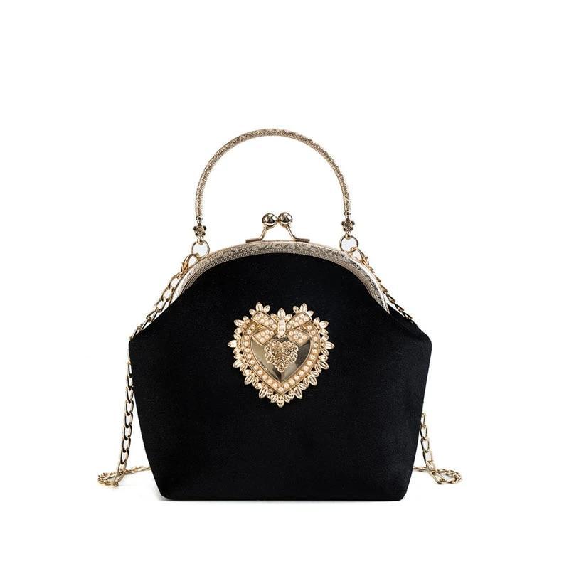Sac Vintage Femme Chic Noir - Louise Vintage