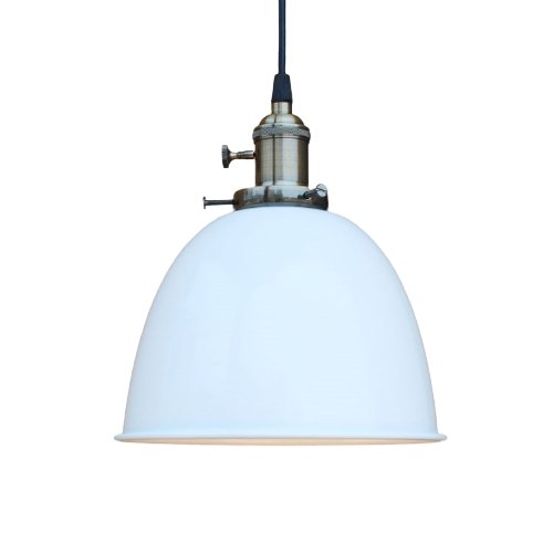 Suspension Vintage Rétro Cloche Blanche - Louise Vintage