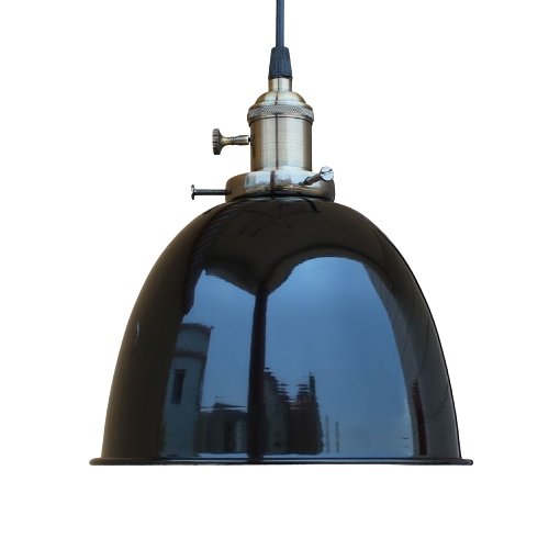 Suspension Vintage Rétro Cloche Noire - Louise Vintage