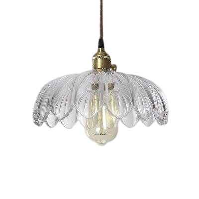 Suspension Vintage Verre Blanc - Louise Vintage