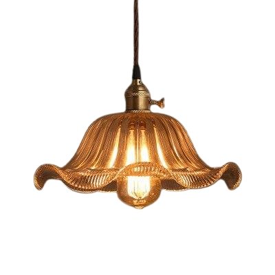 Suspension Vintage Verre Coquille - Louise Vintage