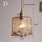 Suspension Vintage Verre Marron - Louise Vintage