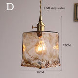 Suspension Vintage Verre Marron - Louise Vintage