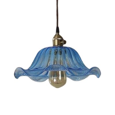 Suspension Vintage Verre Océan - Louise Vintage