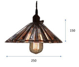 Suspension Vintage Verre Prisme - Louise Vintage
