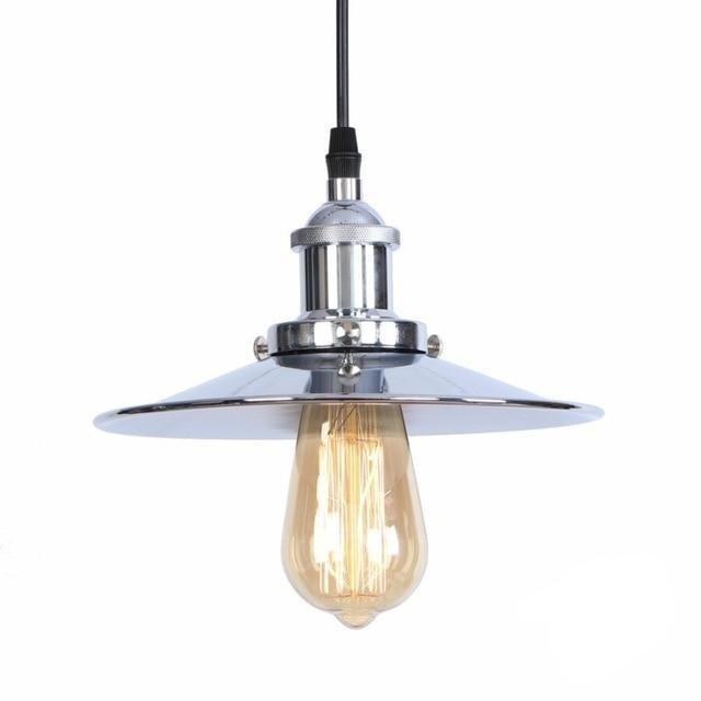 Suspension Vintage<br> Industriel Argent - Louise Vintage