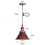 Suspension Vintage<br> Industriel Cuivre - Louise Vintage