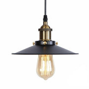 Suspension Vintage Industriel Or Noir