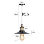Suspension Vintage<br> Industriel Or Noir - Louise Vintage
