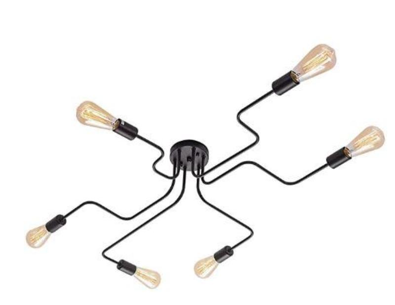 Suspension Vintage<br> Plafonnier 6 ampoules - Louise Vintage