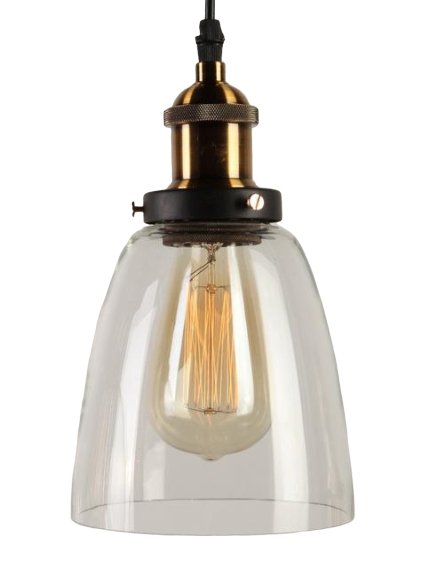 Suspension Vintage<br> Verre 14 cm - Louise Vintage