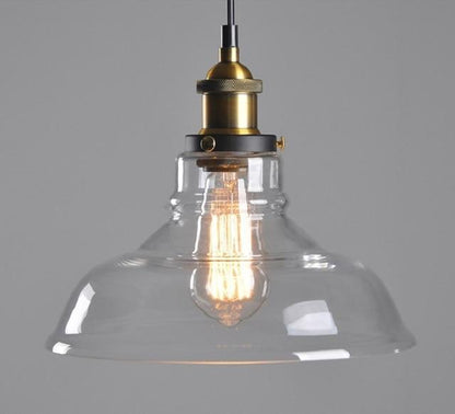 Suspension Vintage&lt;br&gt; Verre 28 cm - Louise Vintage