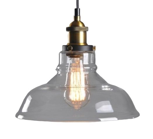 Suspension Vintage<br> Verre 28 cm - Louise Vintage