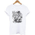 T Shirt Rétro Femme Rock Blanc - Louise Vintage
