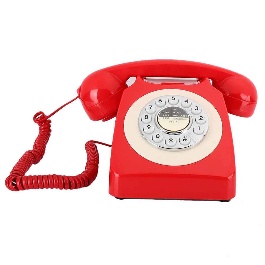 Téléphone Vintage Mural Rouge - Louise Vintage