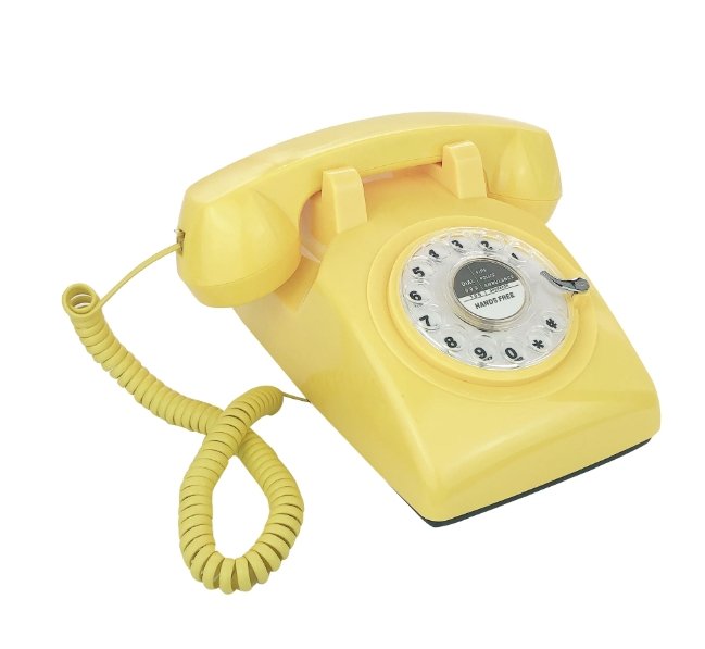 Téléphone Vintage Jaune - Louise Vintage