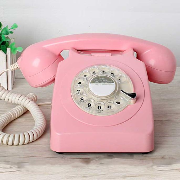 Téléphone Vintage&lt;br&gt; Rose - Louise Vintage