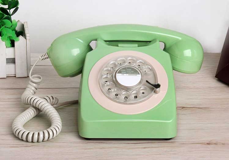 Téléphone analogique rotatif GPO 746 rétro - Bleu - Téléphonie Téléphone analogique rotatif GPO 746 rétro - Bleu - Téléphonie