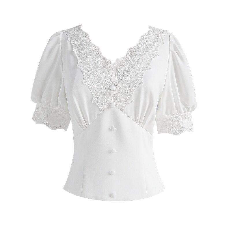 Top Vintage Années 30 Blanc - Louise Vintage