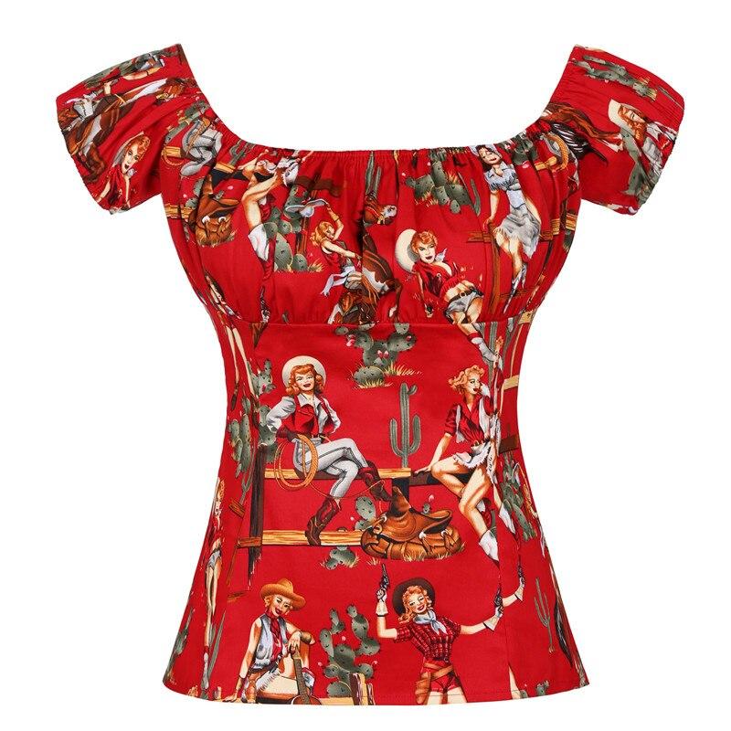 Top Vintage Années 50 Rouge - Louise Vintage