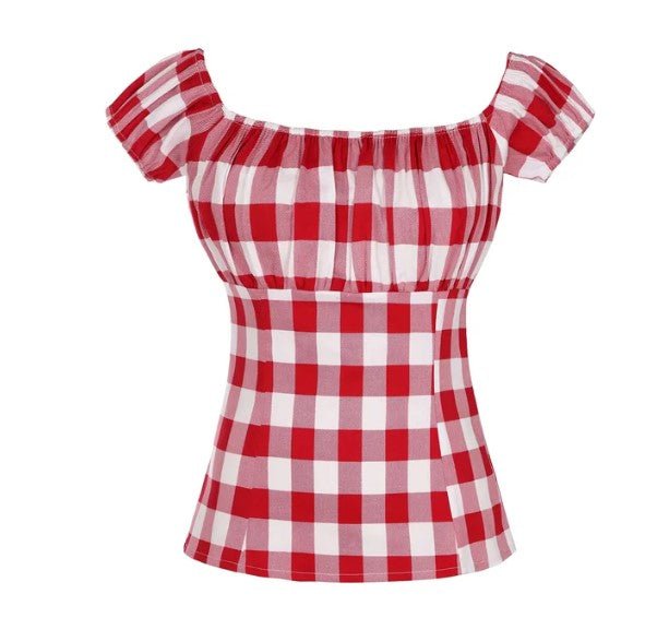 Top Vintage Années 50 Vichy - Louise Vintage