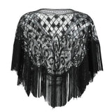 Top Vintage Châle Années 20 Noir - Louise Vintage