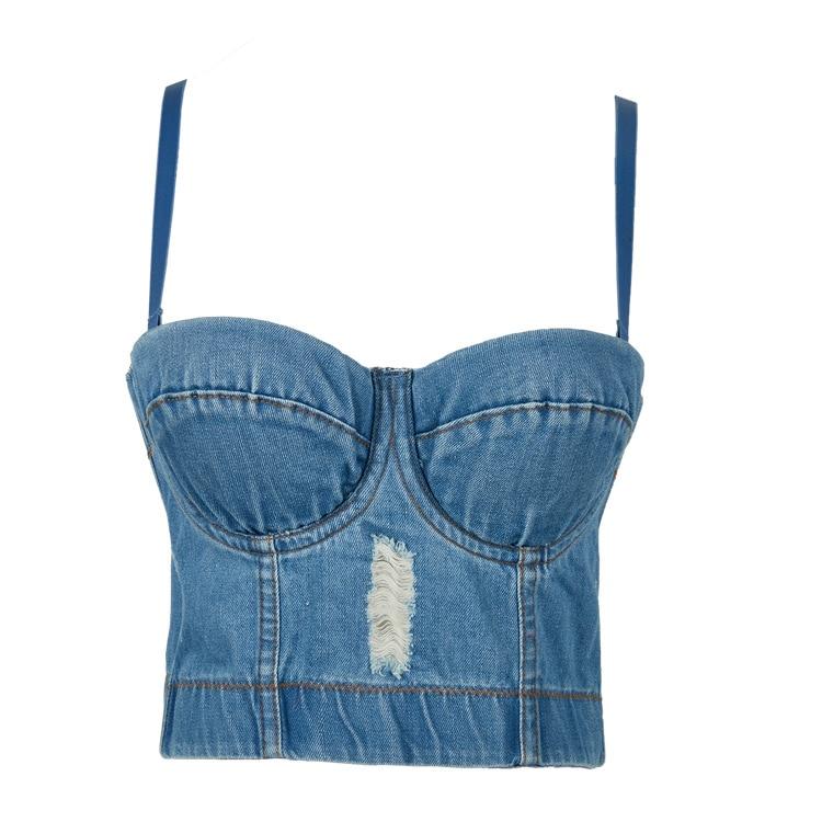 Top Vintage Jeans Usé - Louise Vintage