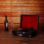 Tourne Disque<br> Vintage Valise Noir - Louise Vintage